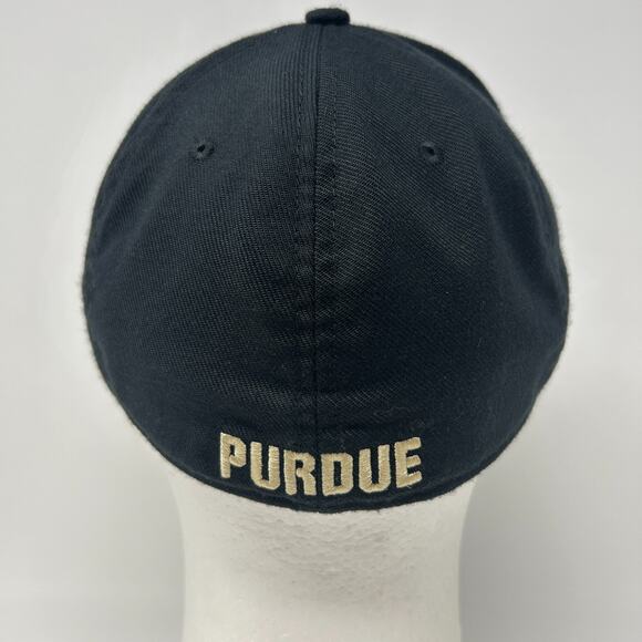 Purdue University Boilermakers Hat Baseball Cap Nike Black Flex Fitted M-L - Picture 3 of 9